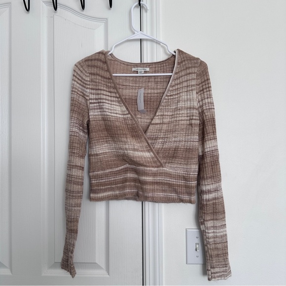 American Eagle Wrap Knit Sweater - Picture 2 of 11